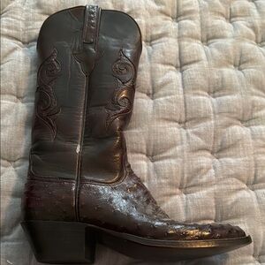 Lucchese Dark Brown Western Boots